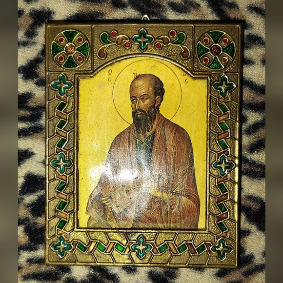 Set of 2 Vintage Russian Orthodox Photos of St Nicholas and John the Baptist - Picture 2 of 5